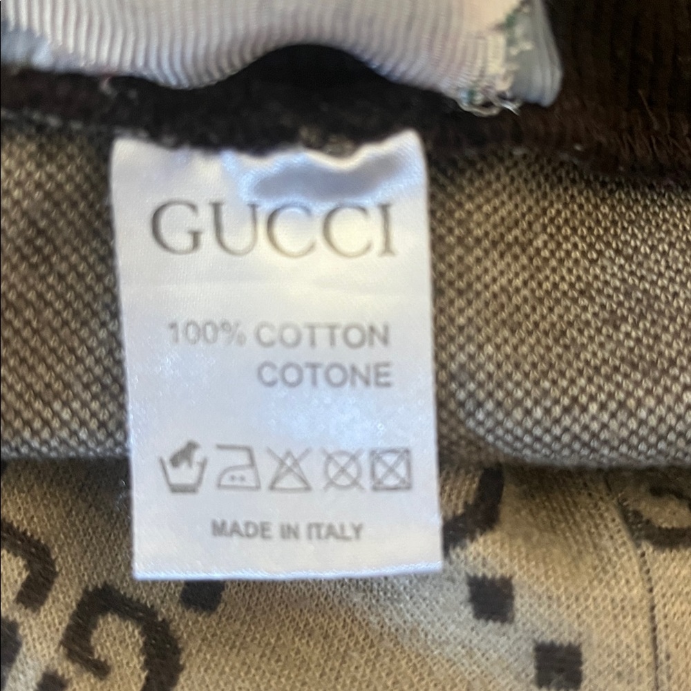 Gucci Unskilled Worker Embroidered Logo Print Shorts - Picture 7 of 8